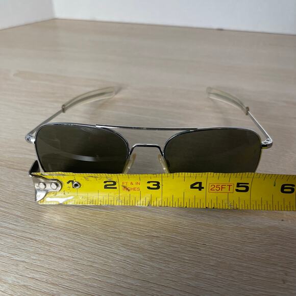 Randolph Engineering Aviator Sunglasses 5 1/2 Chrome AF-58-20 READ - Picture 4 of 15